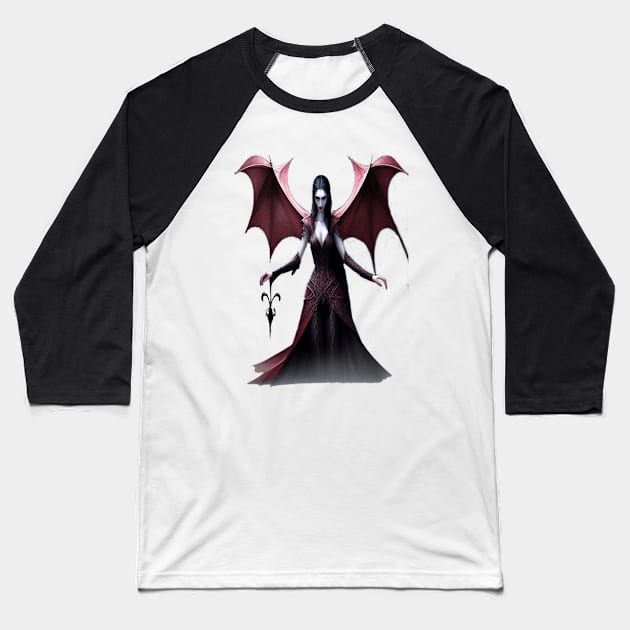 Vampire Baseball T-Shirt by GothCardz